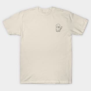 Golden Retriever - Draw with a black pen T-Shirt